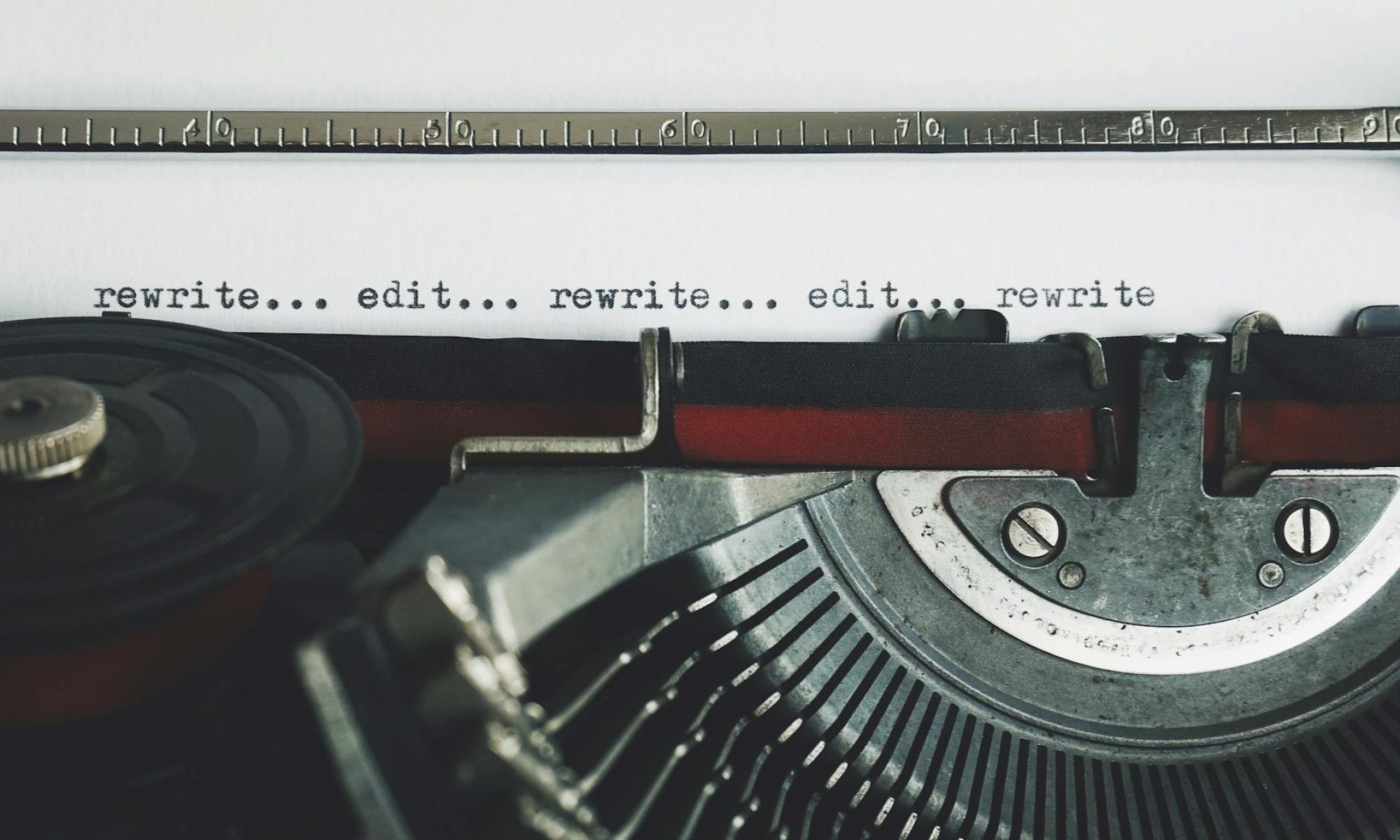 rewrite edit text on a typewriter